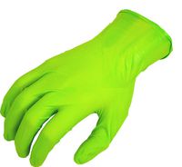 SHOWA N-Dex 7705PFT Accelerator-free Disposable Nitrile Glove, Powder Free, Large (Pack of 100)