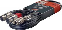 Stagg 2ft. Twin cable - f. XLR/m. RCA