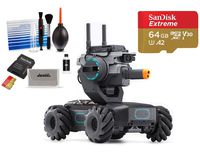 DJI RoboMaster S1 Intelligent Educational Robot STEM Toy with Programmable Modules, Comes with 64GB Micro SD, Plus Jestik Cleaning Kit for Camera - Value Bundle