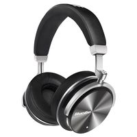 Bluedio T4 (Turbine) Active Noise Cancelling Bluetooth Headphones with Mic Over-Ear Swiveling Wired and Wireless Headphones Headset for Cell Phone/TV/PC bass Fashion (Black)