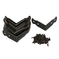 BQLZR 1.57x0.7 Antique Decorative Vintage Box Corner Guards Protectors Edge Cover Pack of 20