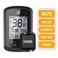 XOSS G+ GPS Cycling Computer Wireless Bike Speedometer Odometer Cycling Tracker Waterproof Road Bike MTB Bicycle Bluetooth ANT+ with Cadence