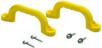 CREATIVE CEDAR DESIGNS Playset Safety Handles (One Pair)- Yellow, One Size