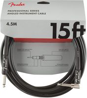 Fender Professional 15' Angled Instrument Cable - Black