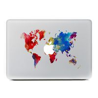 Kiseki MacBook Sticker Color World Map Laptop Notebook Decal Skins Stickers Fit for MacBook Air Pro Retina 13"/Hp/Lenovo/Dell/Compaq/Asus/Acer/Samsung/Surface Book(13")