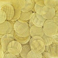 50 Piece - 1/2 Inch Premium Quality 100% Brass Screen Filters, Extra Fine Mesh
