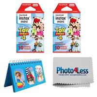 Fujifilm Instax Mini Toy Story Film X2 (20 Sheets) + Album for Fuji Instax Photos - Instant Film Bundle