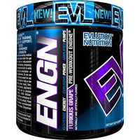 Evlution Nutrition ENGN Pre-Workout, Pikatropin-Free, 30 Servings, Intense Pre-Workout Powder for Increased Energy, Power, and Focus (Furious Grape)