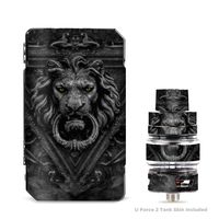 IT'S A SKIN Decal Vinyl Wrap for VooPoo Drag 2 V2 & UForce T2 Tank Vape Sticker Sleeve Cover/Lions Head Doorknocker