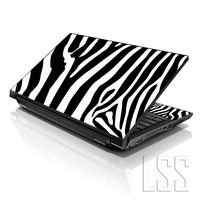 LSS Laptop 15 15.6 Skin Cover with Colorful Zebra Print Pattern for HP Dell Lenovo Apple Asus Acer Compaq - Fits 13.3" 14" 15.6" 16" (2 Wrist Pads Free)
