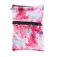 Sprigs Banjees 2 Pocket Wrist Wallet/Wrist Band/Wrist Pocket for Travel, Walking, Running. Wallet Pouch That Holds Cash, Card, ID's, and More (Pink Geo, One Size Fits Most)