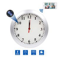 Hidden Camera Wall Clock Camera WIFI Spy Camera, NANIBO 1080P Nanny Cam DVR with Motion Detection,Real-Time Covert Clock Security Camera Monitor for Home and Office