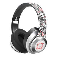 Ushopfun Bluetooth 5.0 Headphones Wireless Headphones Deep Bass Headset Headphone for iPad PC Cellphones (White)