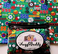 'NUGGLEBUDDY Microwaveable Moist Heat & Aromatherapy Organic Rice Pack."CASINO" Fabric. SPEARMINT EUCALYPTUS