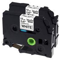 Labelife Compatible TZe Tape 12mm 0.47 Laminated Black on White TZe-231 TZe 231 Compatible P-touch PT-D210 PT-H100 PTD400AD PT-P1280 PTD600 PT-1230PC Labeling Maker, 26.2 ft (8m), 2 Pack