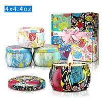 Aromatherapy Candles Gifts Sets for Women Scented Candle Natural Soy Wax 4.4 Oz Portable Travel Tin Mother's Day Gift