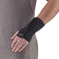 Ames Walker AW Style C51 Neoprene Universal Wrist Splint for Right Left Hand Black Fits All Sturdy consistent Pressure and Support to Wrist Joint Adjustable fit Removable Stay fit Right or Left Hand