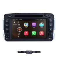 hizpo Android 9.0 Car Radio DVD Player 7 Inch Autoradio 2 Din Head Unit RAM 2G GPS Navigation Bluetooth Fit for Mercedes-Benz C-W209/ C-W203/ Viano/Vito/Vaneo/A-W168 + Backup Reverse Camera