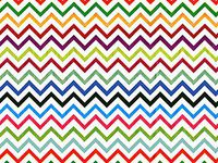 50ct Rainbow Chevron Zig Zag on White Tissue Paper for Gift Wrapping 20"x30" Sheets