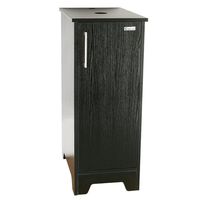 U-Eway Bathroom Vanity, Wood Cabinet Units for Bathroom,Free Standing,Morden Sink Stand Pedestal for Single Small Bathroom,Adjustable Built-in Clapboard,Soft Closing Door,MDF Made (Black)