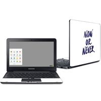 Mightyskins Skin Compatible with Samsung Chromebook 3 11.6" - Now Or Never | Protective, Durable, and Unique Vinyl Decal Wrap Cover | Easy to Apply, Remove, and Change Styles | Made in The USA