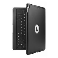 Sammid iPad Air 2 Keyboard Case, 7 Color Bluetooth Backlit Wireless Keyboard Multi Angle Stand Keyboard Cover Auto Wake/Sleep Feature iPad Air 2 - Black