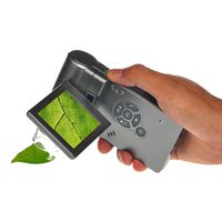 Mustcam 5M Handheld Mobile LCD Digital Microscope with 1200x magnification, Micro-SD Storage, Photo and Video Capture, Measurement by Software (Grey)