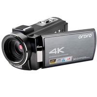 4K Video Camera Camcorder ORDRO HDR-AE8 Full HD 1080P 60FPS Digital WiFi Camera Camcorders with IR Night Vision 3.0'' IPS Touchscreen and Remote Control DV Camera Recorder