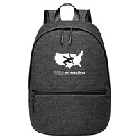 Unisex USA Wrestling Flag Laptop Backpack School Rucksack Bag Computer Bag Boys GirlsTravel Outdoor Black