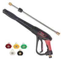 Twinkle Star Pressure Washer Gun with 21 Inch Pressure Washer Wand, 5 Spray Nozzles Tips, 4000 PSI