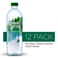 Poland Spring Origin, 100% Natural Spring Water, 900mL Recycled Plastic Bottle (12 Pack)