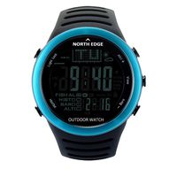NORTH EDGE Smart Intelligent Watch Sports Mountain Fishing Hiking high Pressure Waterproof (Blue)