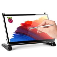 Lebula Touchscreen Monitor for Raspberry, 7 Inch 1024X600 with Dual Speaker Small USB Monitor Portable Capacitive IPS Display with HDMI for Pi 4/3 /2/ Zero,Xbox/PS4,Ubuntu, Windows 7/8/10,Mac