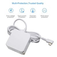 45W USB-C Type AC Adapter for Xiaomi Air Huawei Matebook HP Spectre x360 13 Elite x2 TPN-CA01 Acer Travelmate B1 Lenovo Yoga 720 910 ThinkPad X1 Yoga5 Pro 4X20E75132 4X20E75135 00HM651 GX20M33579