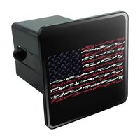 Graphics and More American Gun Flag USA Second 2nd Amendment Tow Trailer Hitch Cover Plug Insert 2"