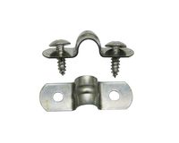 Amanaote 201 Stainless Steel 0.3" Diameter Tension Clip Wire Retainer Tube Strap Tension Clip(Pack Of 15 Sets)