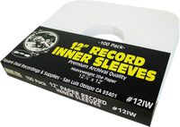 12" Vinyl Record Sleeves - Heavyweight White Paper Inner Sleeves - Archival Quality, Acid-Free! Set of 100 #12IW