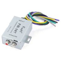 uxcell Auto Car Speaker to 2 RCA Line High Low Level Amplifier Converter