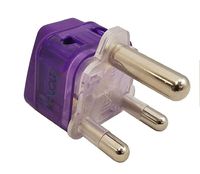 Regvolt Type M AC Travel Power Adapter Plug Grounded Power Adapter for S. Africa & More