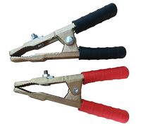 A Pair of 500-Amp Heavy Duty Pure Copper Alligator Clips Battery Clip Terminal Test Electrical Battery Crocodile Clamp for Jumper Cables Boost
