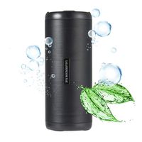 BVI BOOMERVIVI Portable Speakers, Wireless Bluetooth Speaker Waterproof Outdoor Speaker with HI-FI Enhanced Bass, Built in Mic, 2200mAh Battery for Beach, Shower & Home (Black)