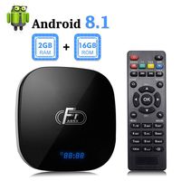 Android 8.1 TV Box, F1 TV Box Android 8.1 2GB RAM 16GB ROM Amlogic S905W Quad Core Media Player Support Ethernet 2.4Ghz WiFi 4K HDMI DLNA 3D Smart Streaming Media Player