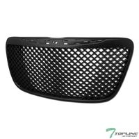 Topline Autopart Black Sport Mesh Front Hood Bumper Grill Grille Cover ABS 11-14 Chrysler 300 300C