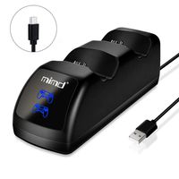 Gamepad PS4 Controller Charger, Nicsir DualShock 4 Wireless Controller Quick Charger Dock, Playstation 4 Charging Station Support for Playstation4, PS4, PS4 Slim, PS4 Pro Controller