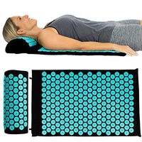 DNDN Acupressure Mat and Pillow Set, Acupuncture Massage Mats for Back Pain, Acupuncture Trigger Point, Base Yoga Acupressure Mat, Meditation Cushion
