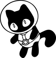 Steven Universe Cartoon 5.5" Cookie Cat Logo Die Cut Vinyl Decal Sticker for Laptop Car Window Tablet Skateboard - Black Color