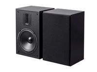 Monoprice 6.5in and Ribbon Tweeter 2-Way Bookshelf Speakers (Pair) Black