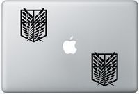 Attack On Titan Scouting Legion Survey ArcDecals78601463 Set Of Two (2x) , Decal , Sticker , Laptop , Ipad , Car , Truck