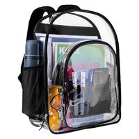 Clear Backpack, Waterproof and Lightweight,Transparent Backpack for Work, Concerts,Travel and Sporting Event