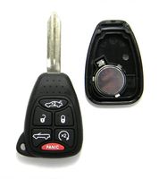Replacement Case Compatible With Chrysler Convertible 6-Button Remote Head Key Fob (FCC ID: OHT692427AA)